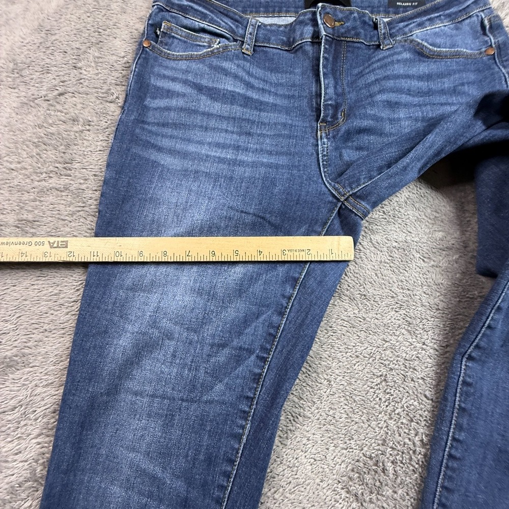 Judy Blue Womens 32 Relaxed Fit Cropped Jeans Blue Stretch Denim Casual - Picture 8 of 10